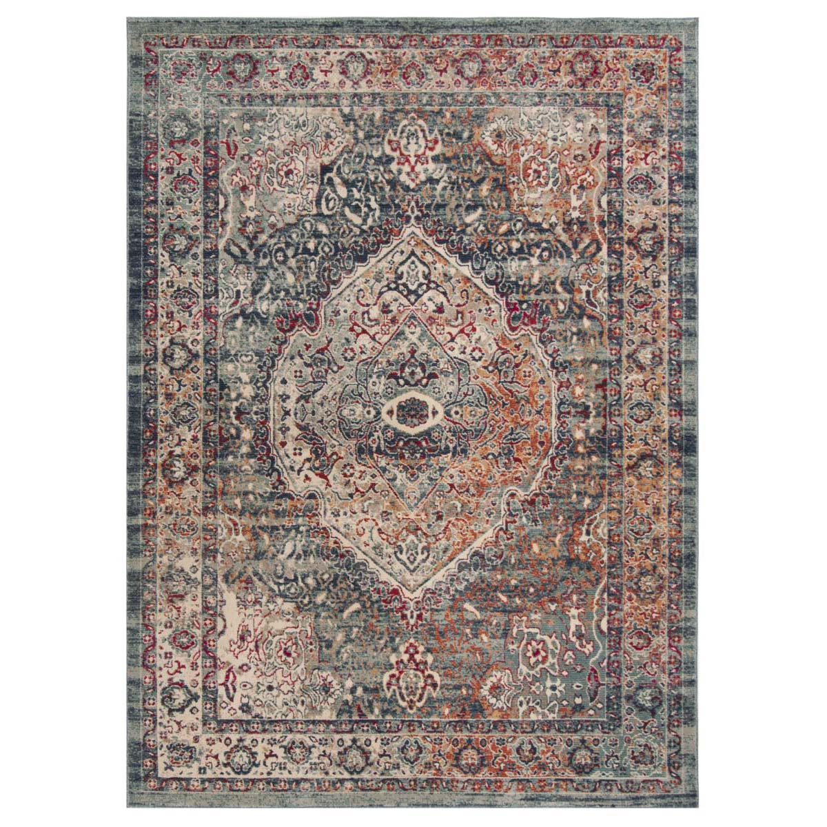 Safavieh Merlot 300 314 Rug, MER314 - Navy / Aqua