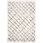 Safavieh Moroccan Fringe Shag 329 Rug, MFG329 - Ivory / Grey