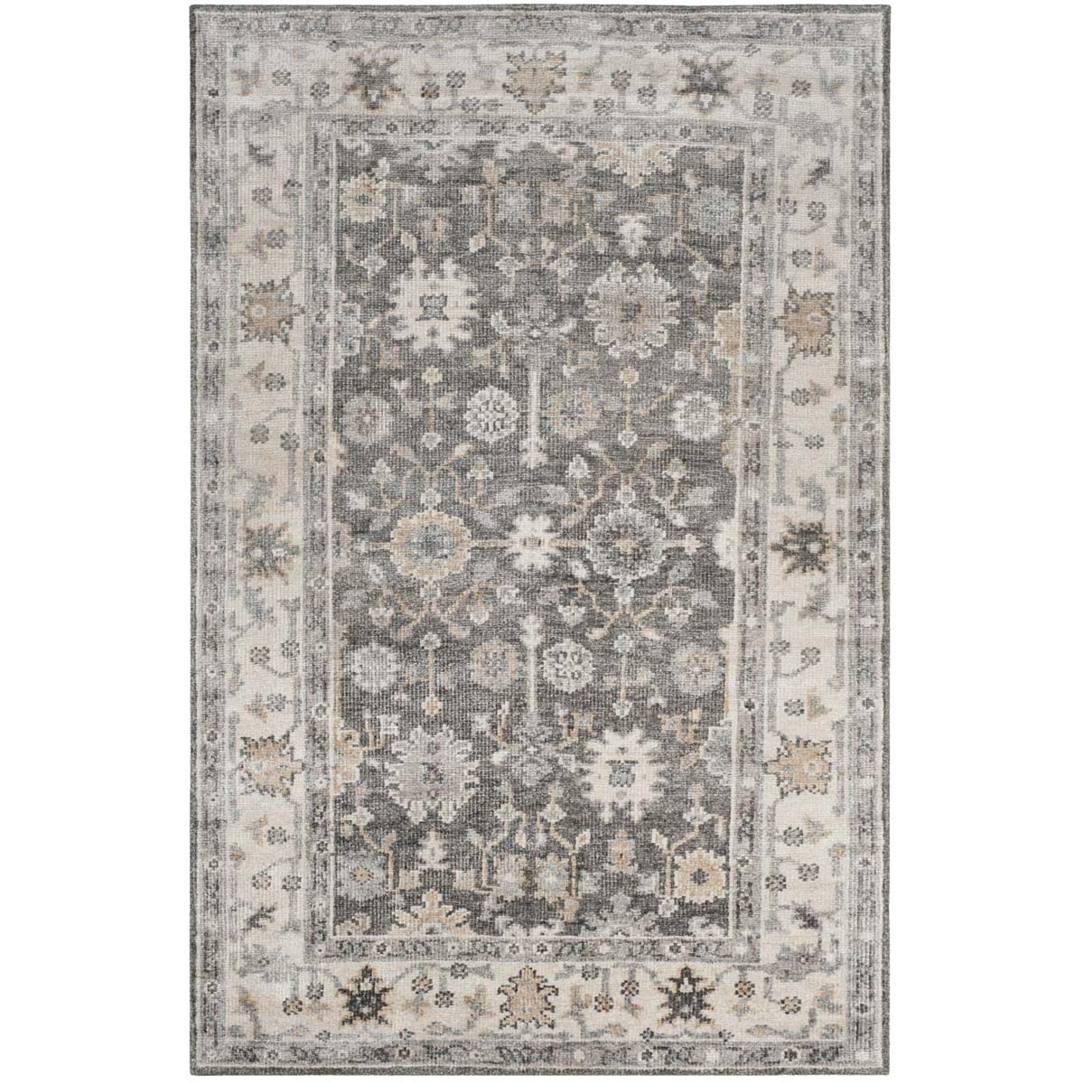 Safavieh Maharaja 409 Rug, MHJ409 - Charcoal / Ivory