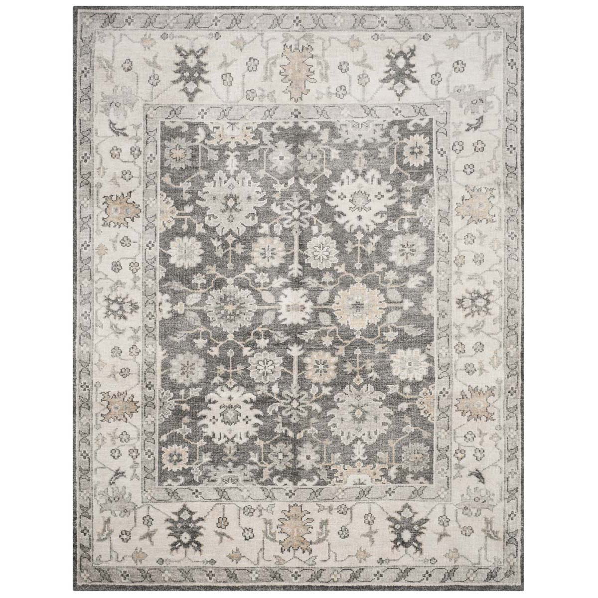 Safavieh Maharaja 409 Rug, MHJ409 - Charcoal / Ivory