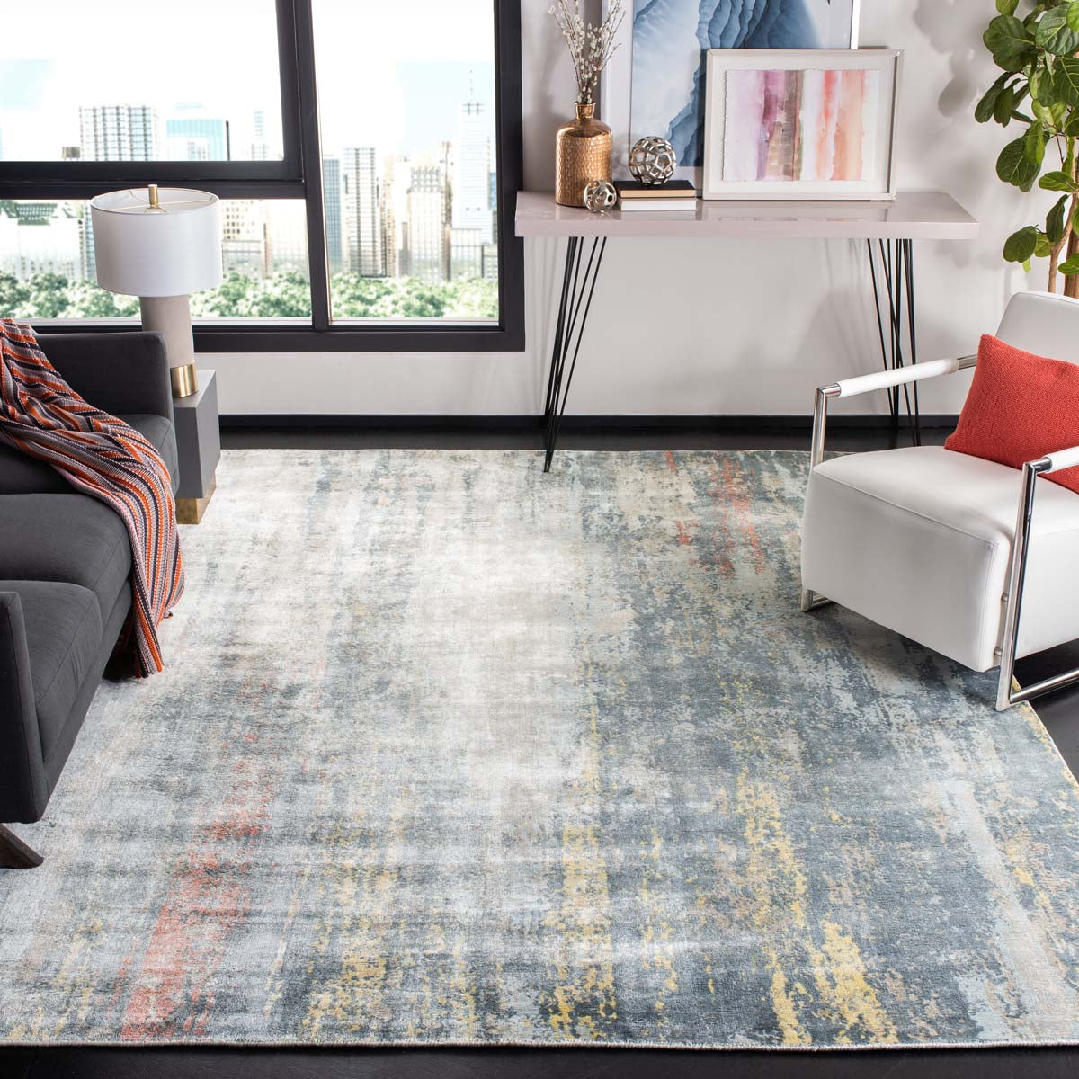 Safavieh Mirage 335 Rug, MIR335 - Blue / Grey