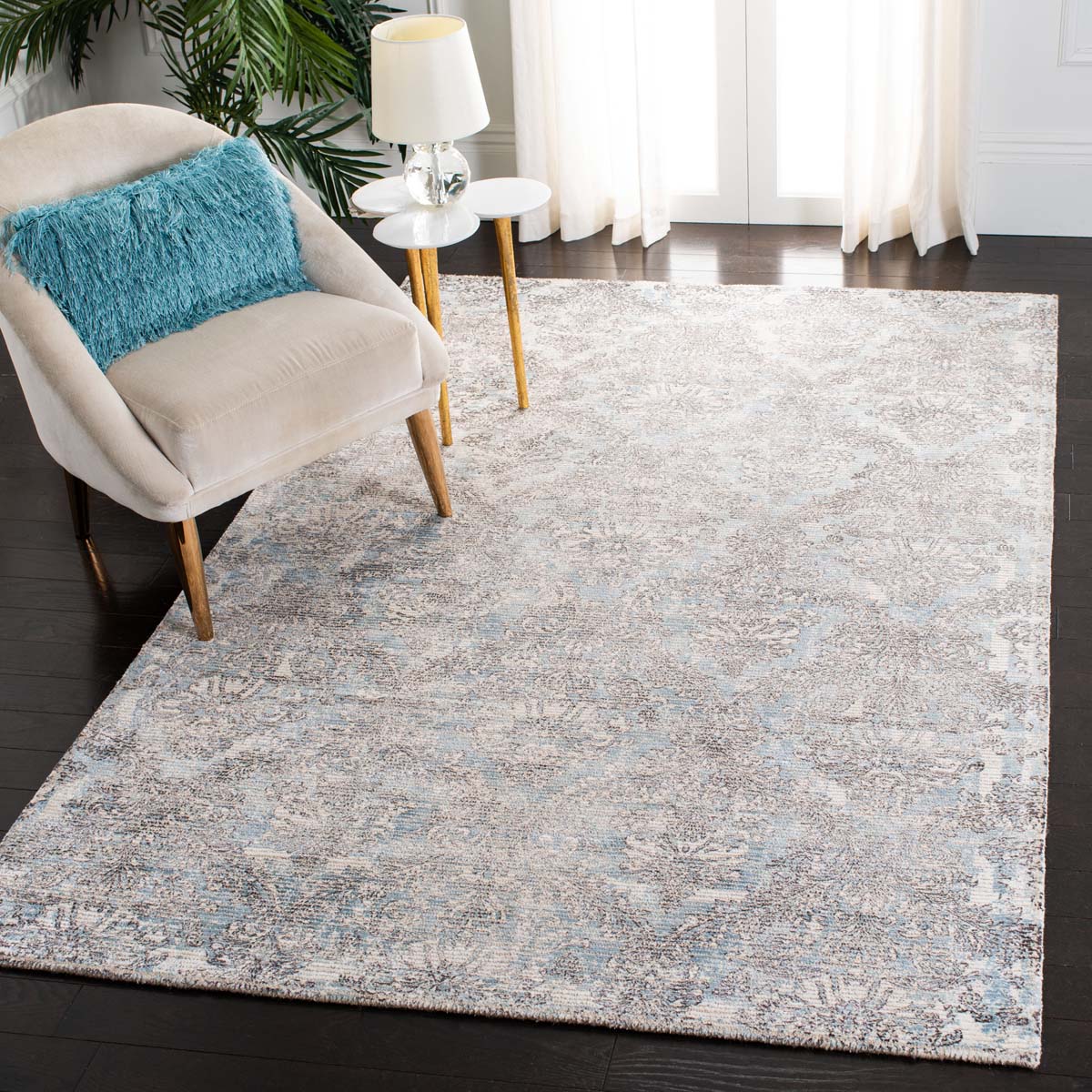 Safavieh Mirage 735 Rug, MIR735 - Light Blue / Grey