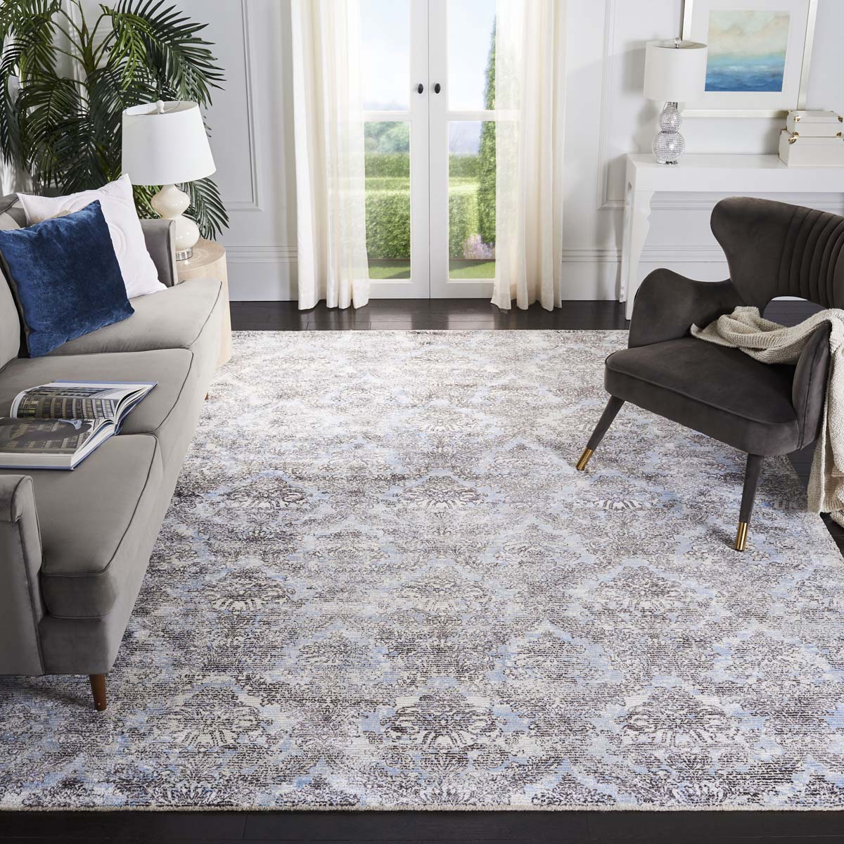 Safavieh Mirage 735 Rug, MIR735 - Light Blue / Grey