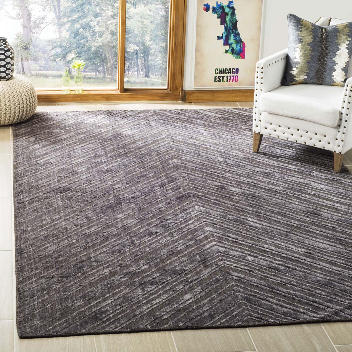 Safavieh Mirage 854 Rug, MIR854 - Charcoal