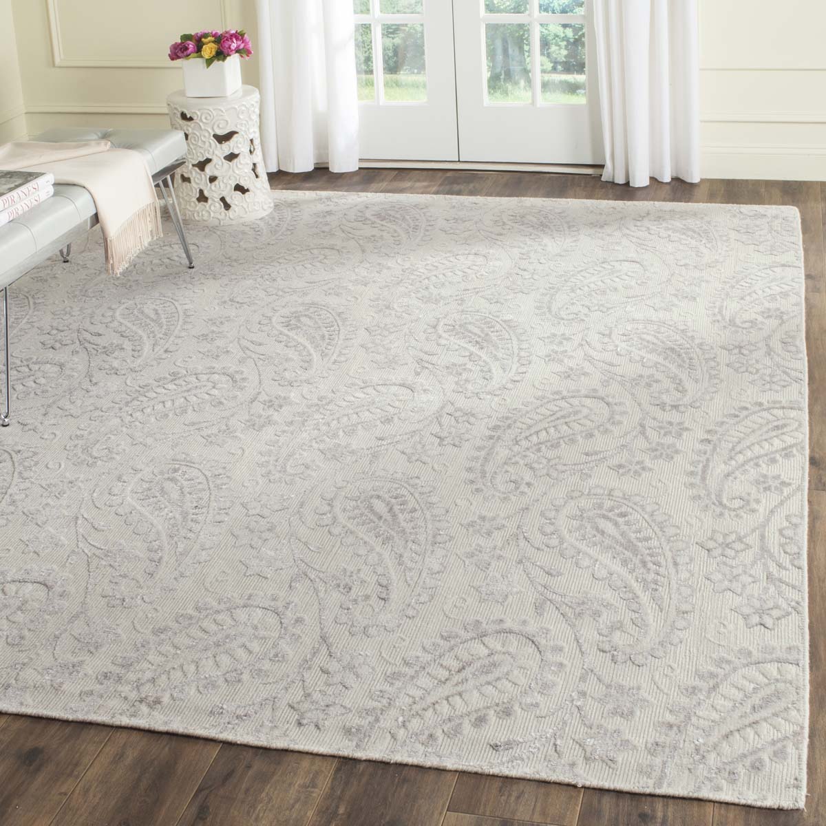 Safavieh Mirage 855 Rug, MIR855 - Ivory / Silver