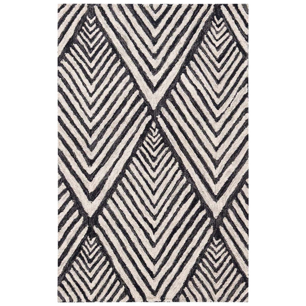 Safavieh Micro-Loop 151 Rug, MLP151 - Charcoal / Ivory