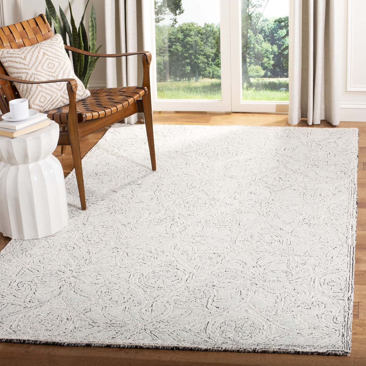 Safavieh Micro-Loop 152 Rug, MLP152 - Grey / Ivory