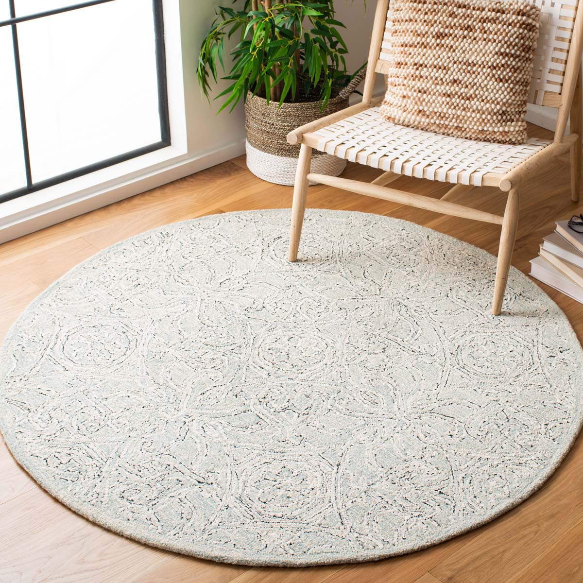 Safavieh Micro-Loop 152 Rug, MLP152 - Grey / Ivory