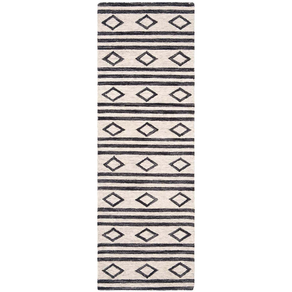 Safavieh Micro-Loop 153 Rug, MLP153 - Ivory / Charcoal