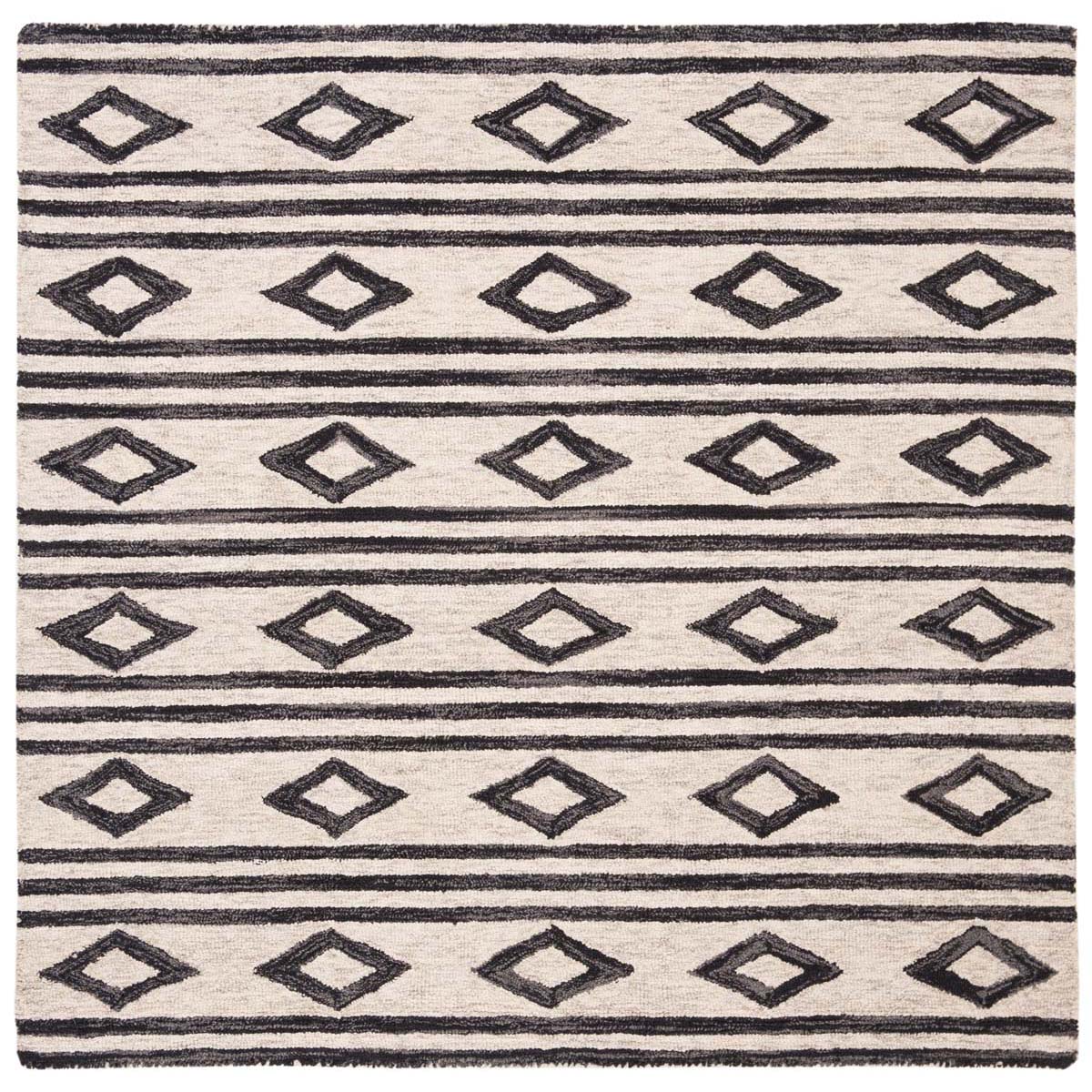 Safavieh Micro-Loop 153 Rug, MLP153 - Ivory / Charcoal