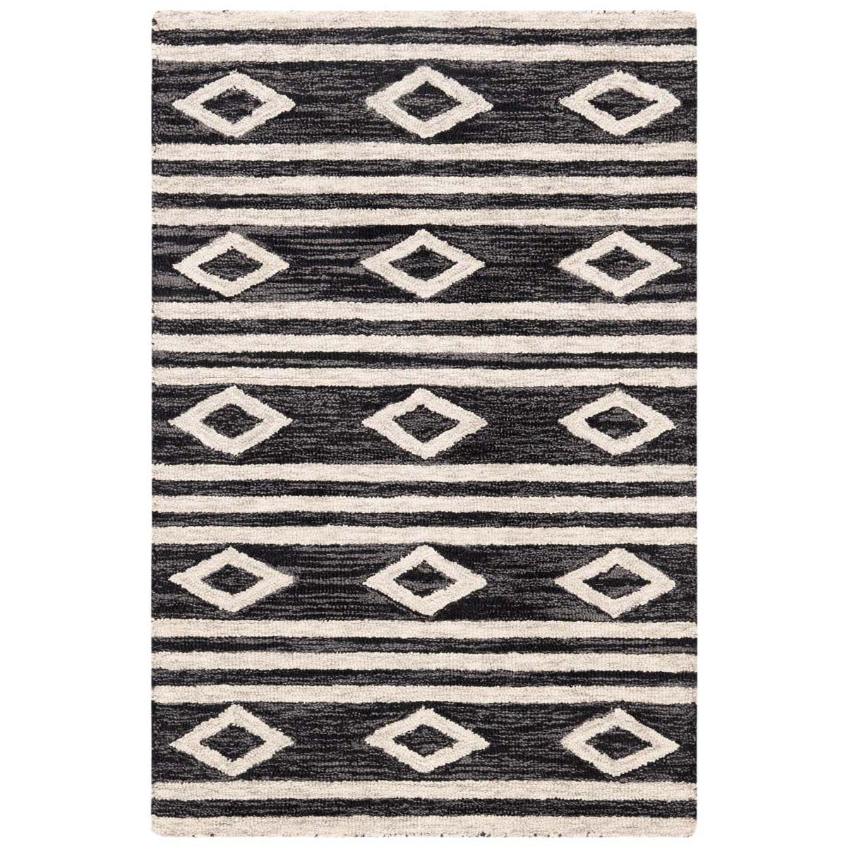 Safavieh Micro-Loop 153 Rug, MLP153 - Charcoal / Ivory