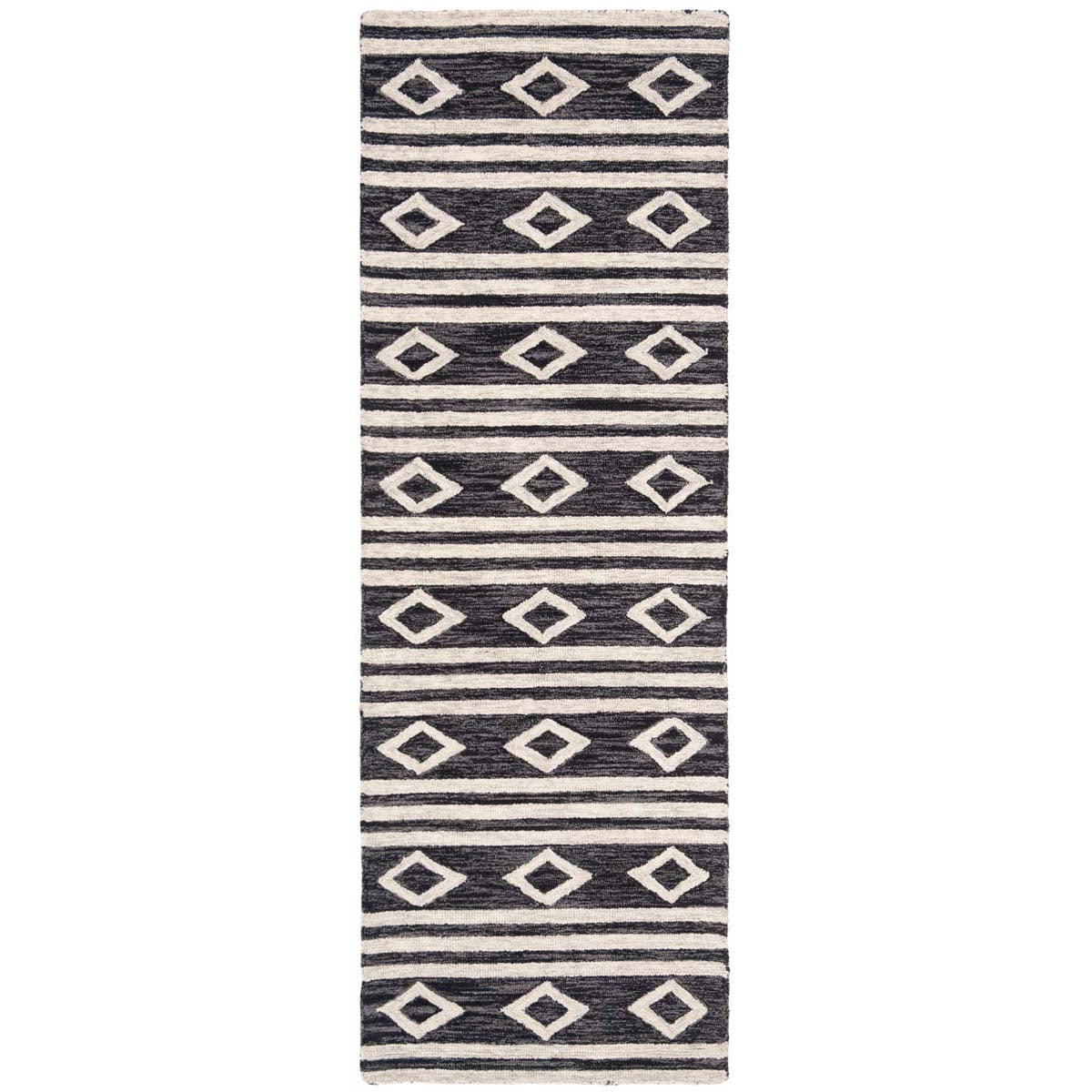 Safavieh Micro-Loop 153 Rug, MLP153 - Charcoal / Ivory