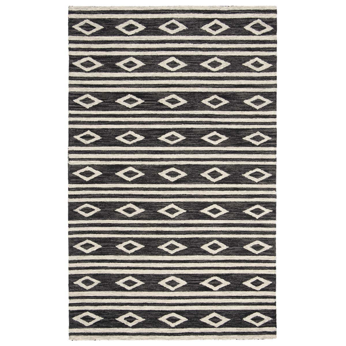 Safavieh Micro-Loop 153 Rug, MLP153 - Charcoal / Ivory