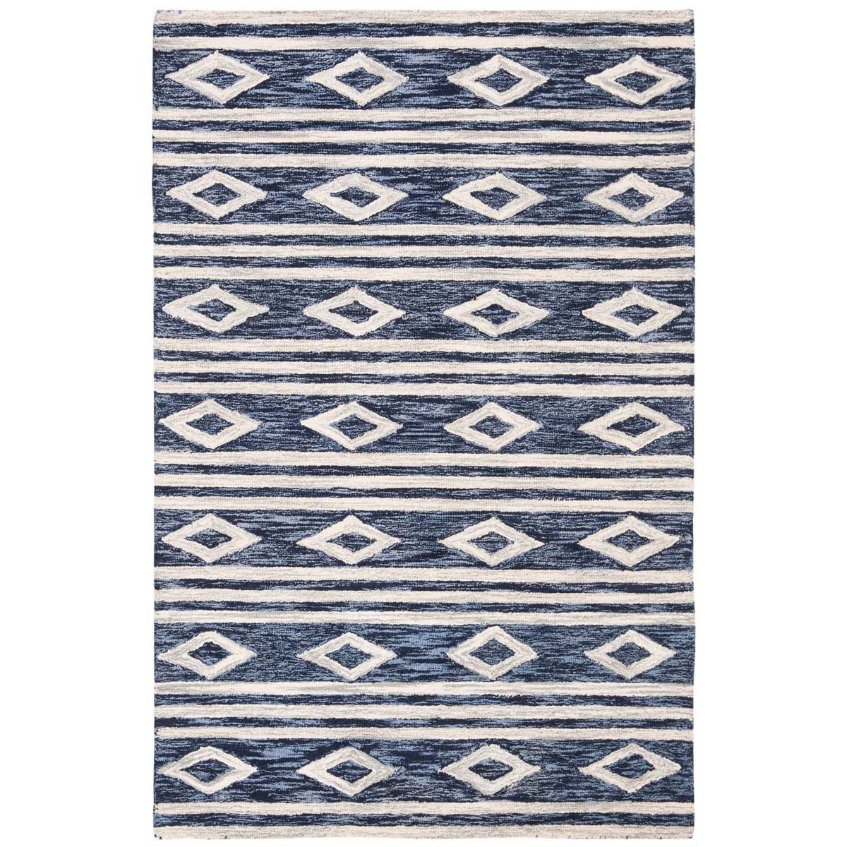 Safavieh Micro-Loop 153 Rug, MLP153 - Navy / Ivory