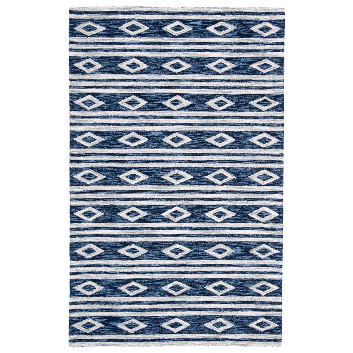 Safavieh Micro-Loop 153 Rug, MLP153 - Navy / Ivory