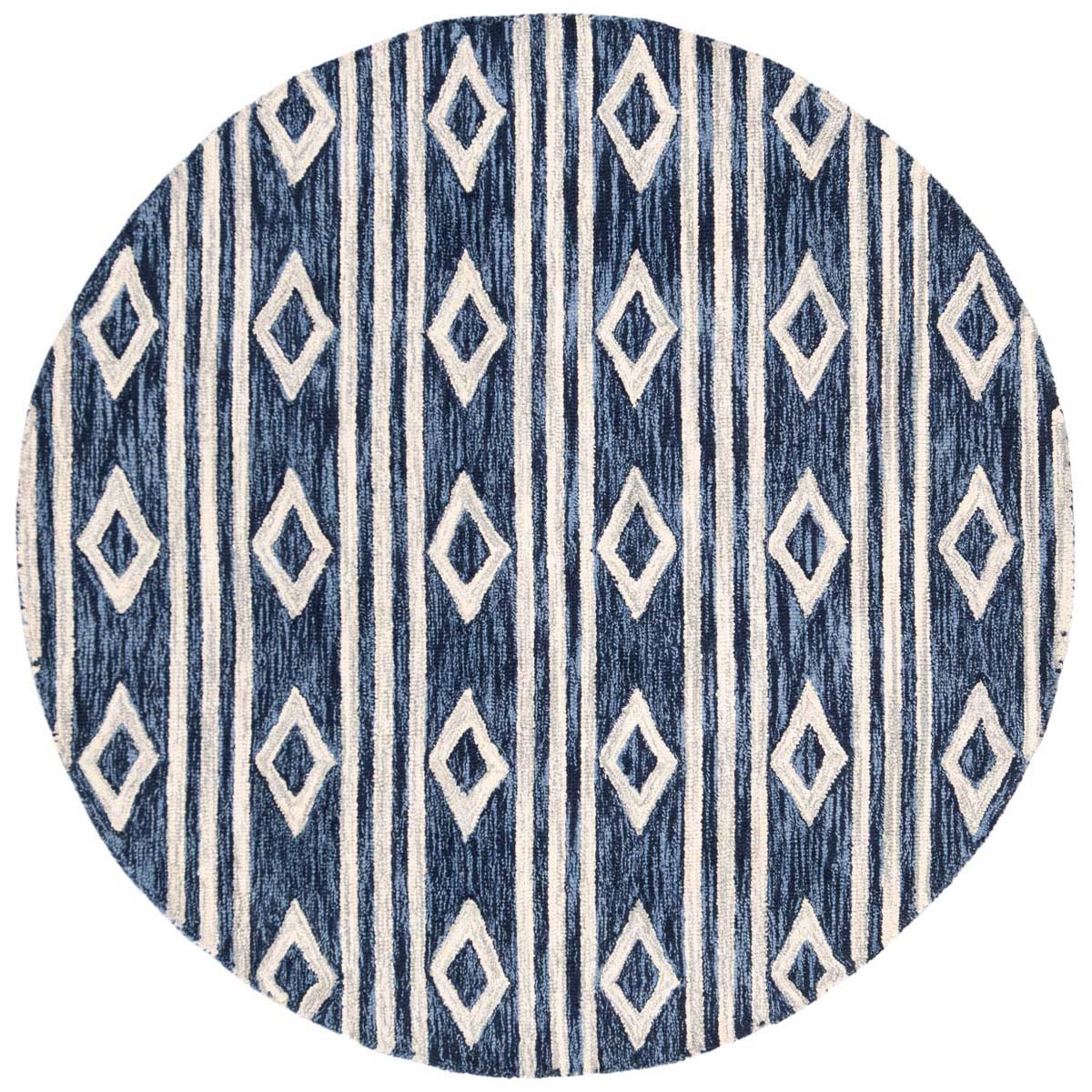 Safavieh Micro-Loop 153 Rug, MLP153 - Navy / Ivory