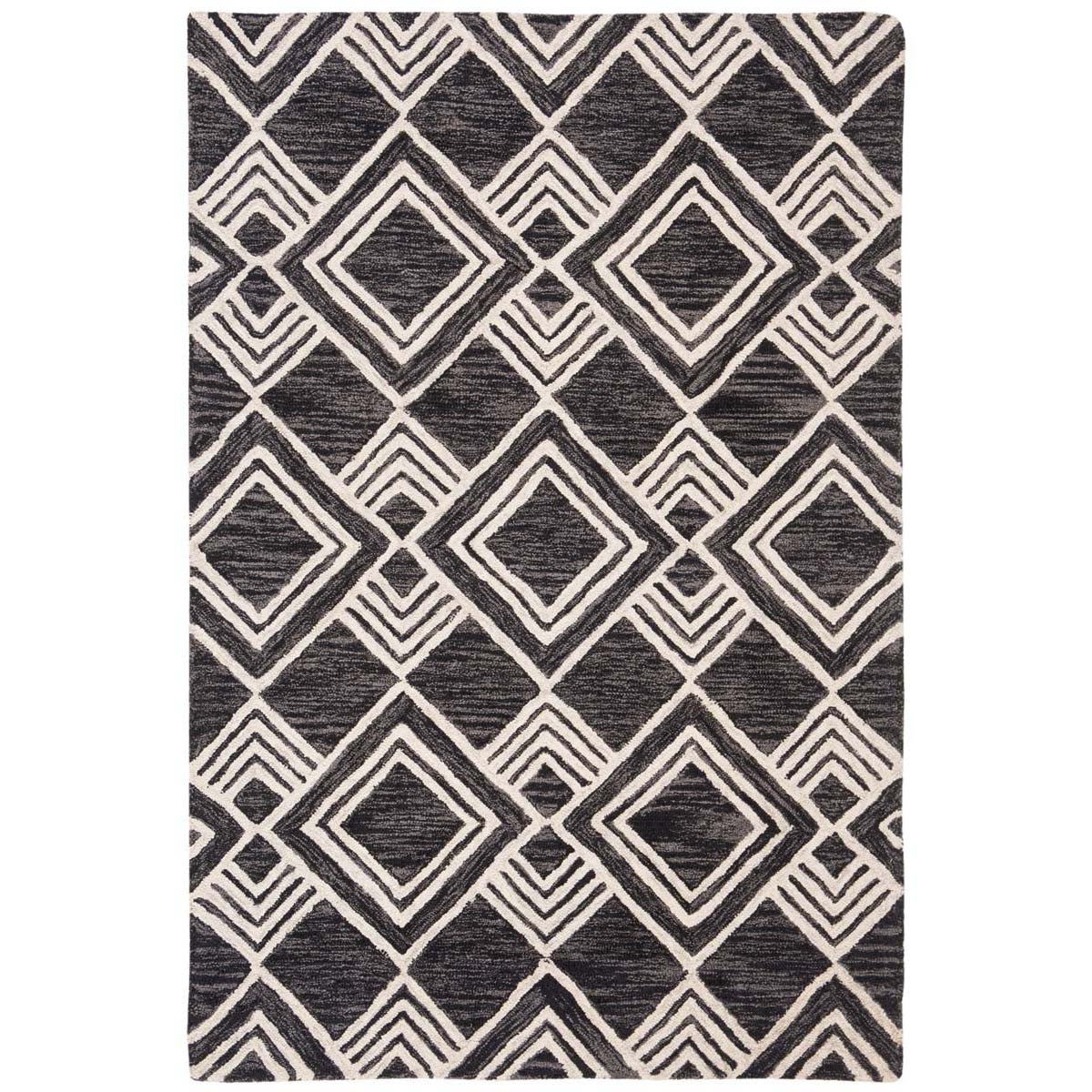 Safavieh Micro-Loop 154 Rug, MLP154 - Charcoal / Ivory