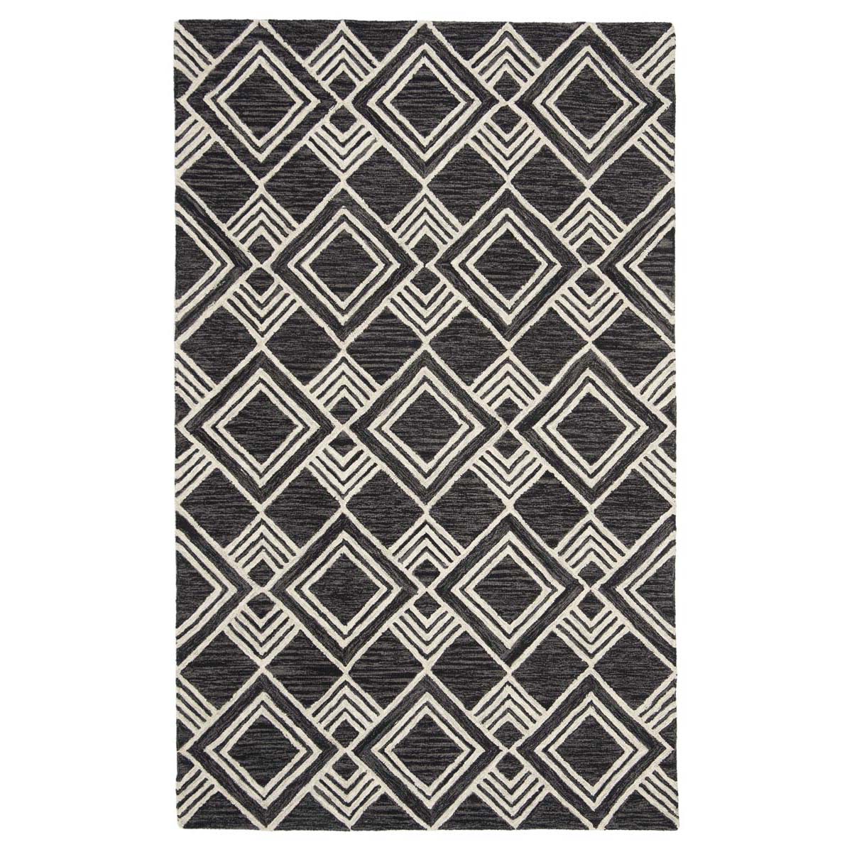 Safavieh Micro-Loop 154 Rug, MLP154 - Charcoal / Ivory