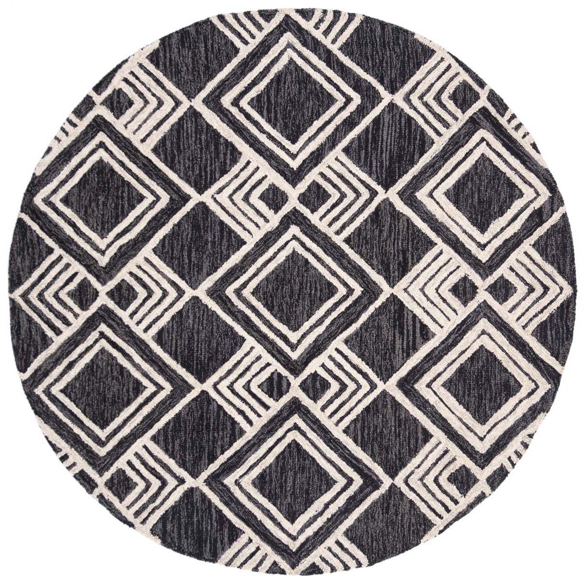 Safavieh Micro-Loop 154 Rug, MLP154 - Charcoal / Ivory