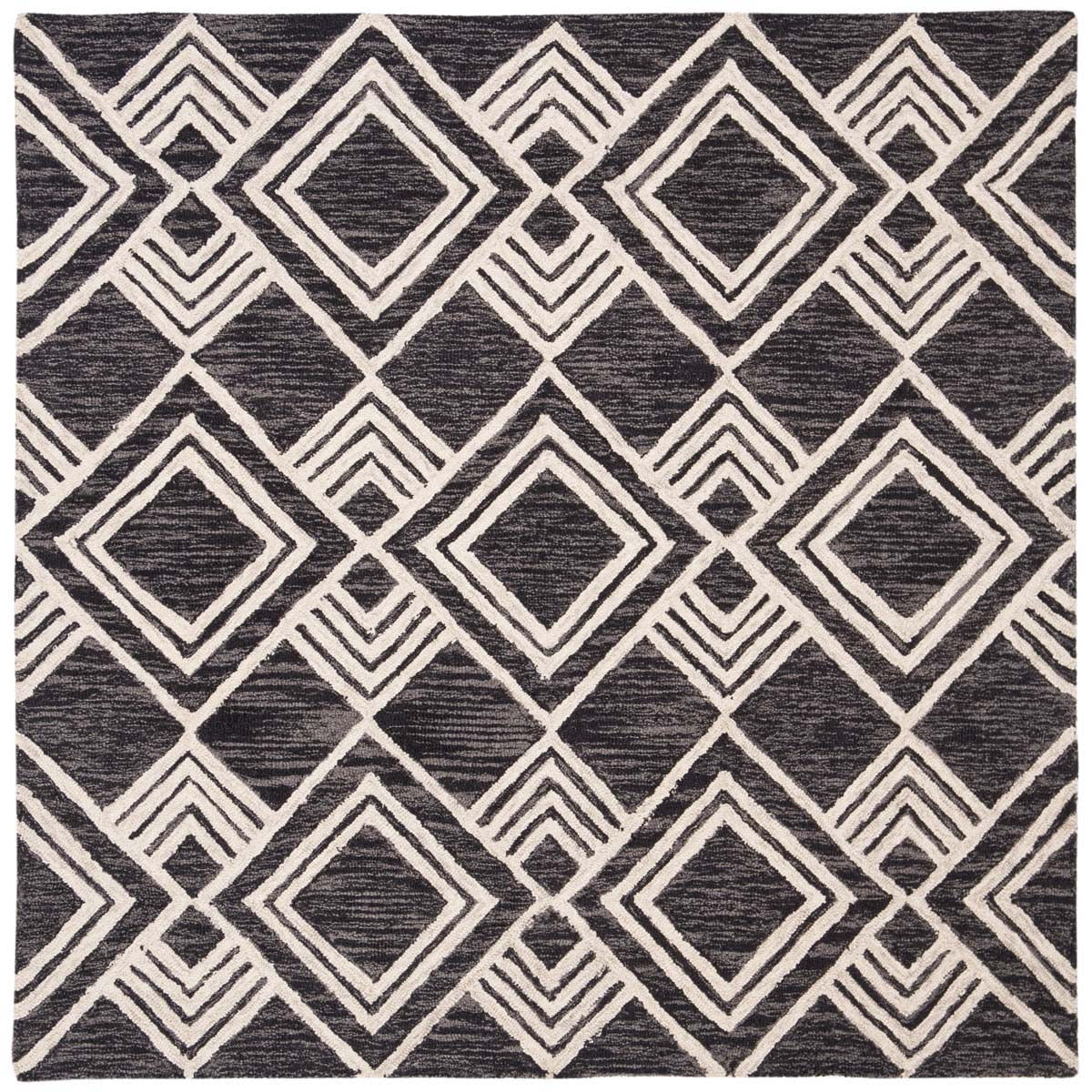 Safavieh Micro-Loop 154 Rug, MLP154 - Charcoal / Ivory