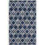 Safavieh Micro-Loop 154 Rug, MLP154 - Navy / Ivory