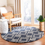 Safavieh Micro-Loop 154 Rug, MLP154 - Navy / Ivory