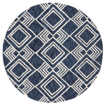 Safavieh Micro-Loop 154 Rug, MLP154 - Navy / Ivory