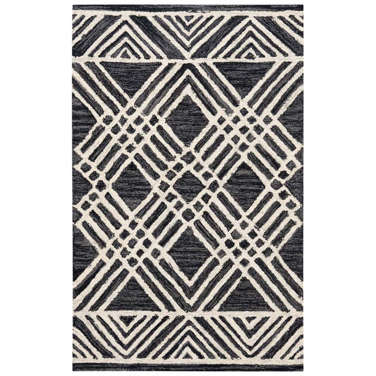 Safavieh Micro-Loop 155 Rug, MLP155 - Charcoal / Ivory