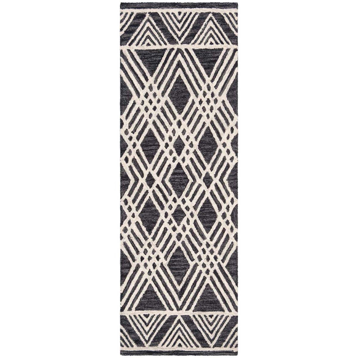 Safavieh Micro-Loop 155 Rug, MLP155 - Charcoal / Ivory