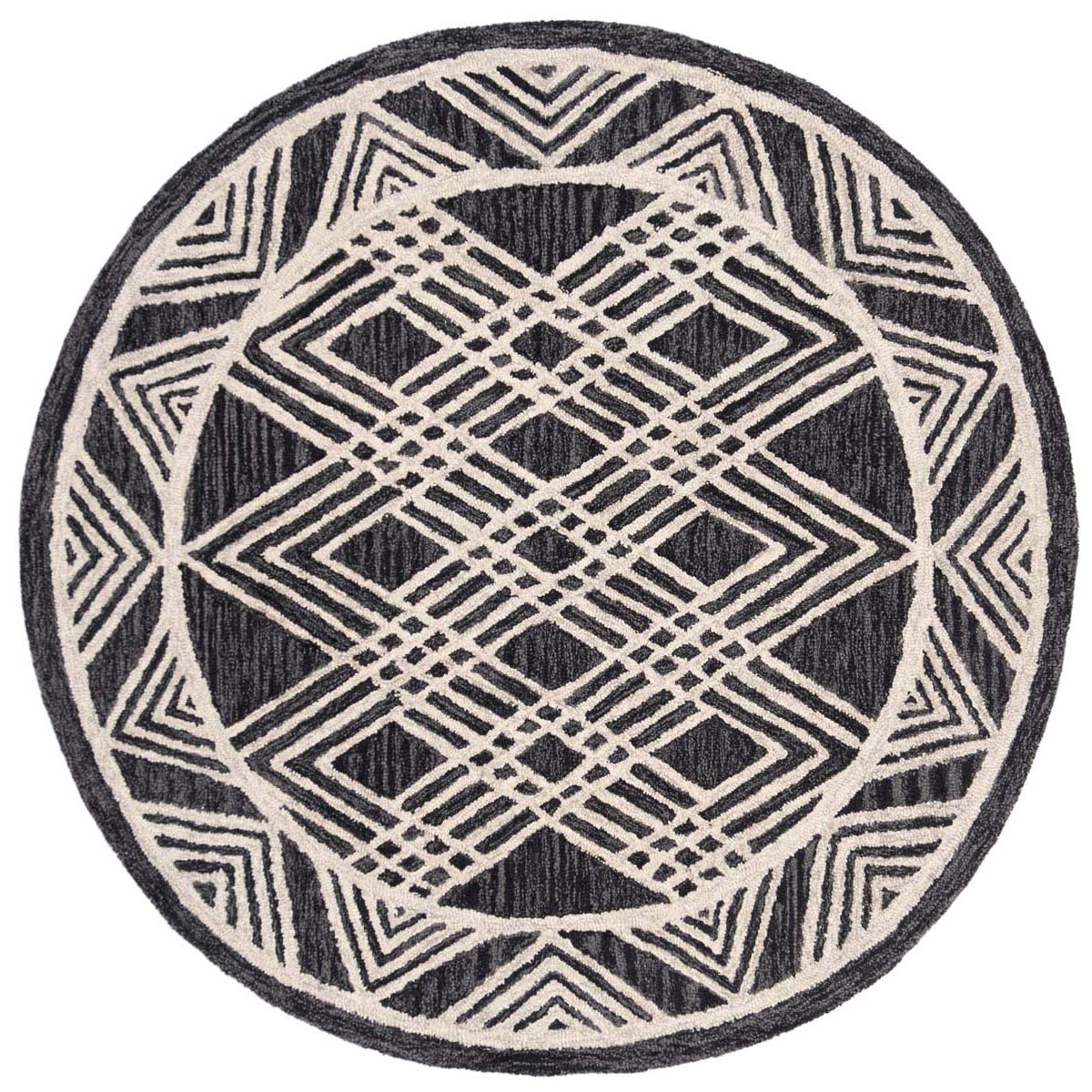 Safavieh Micro-Loop 155 Rug, MLP155 - Charcoal / Ivory