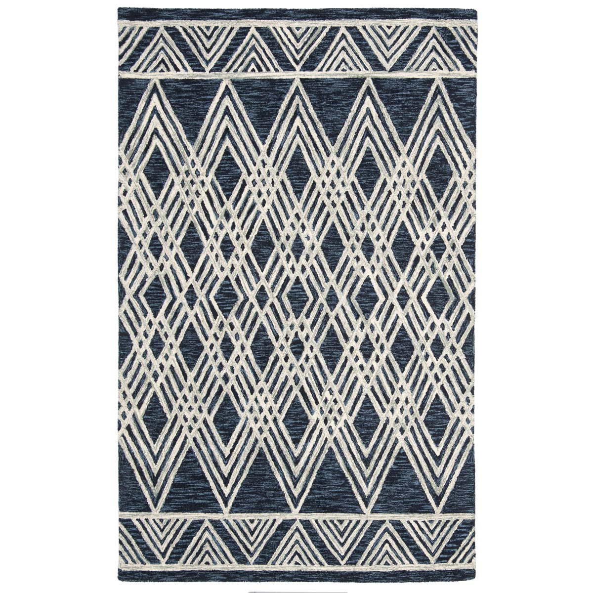 Safavieh Micro-Loop 155 Rug, MLP155 - Navy / Ivory