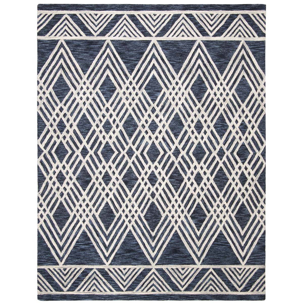 Safavieh Micro-Loop 155 Rug, MLP155 - Navy / Ivory