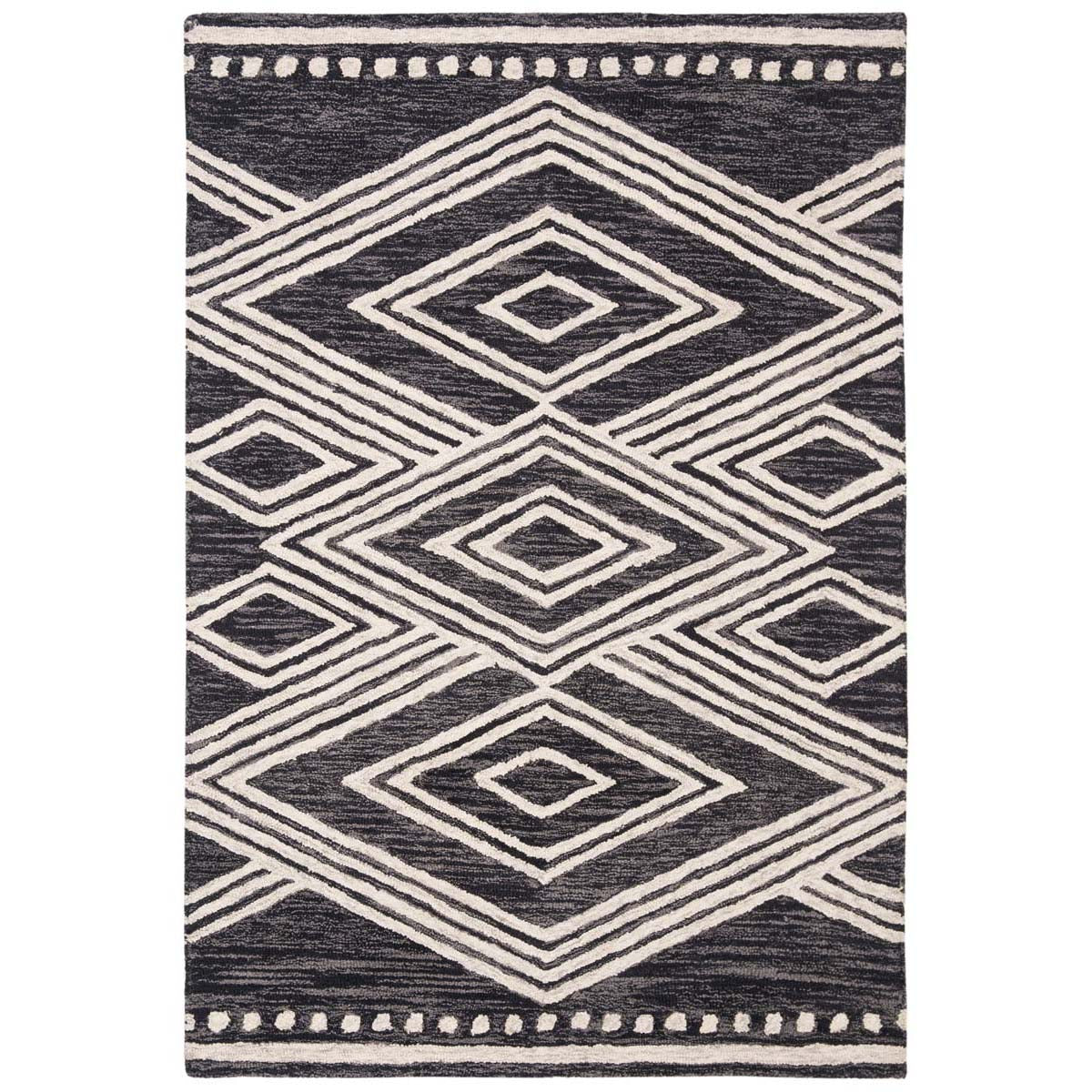 Safavieh Micro-Loop 156 Rug, MLP156 - Charcoal / Ivory