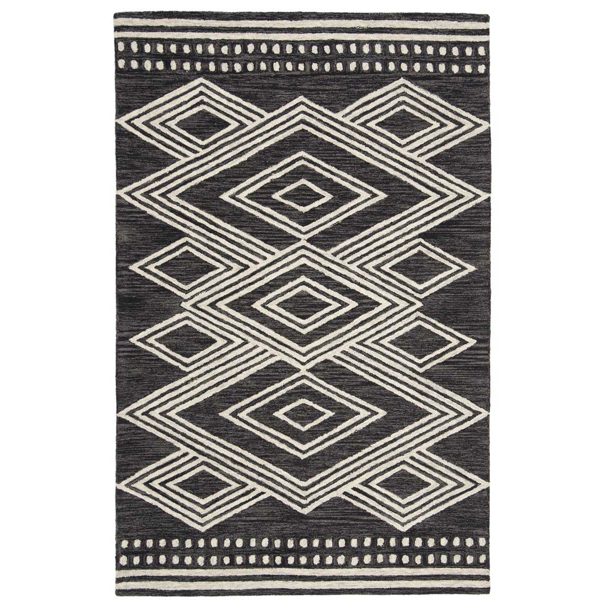 Safavieh Micro-Loop 156 Rug, MLP156 - Charcoal / Ivory