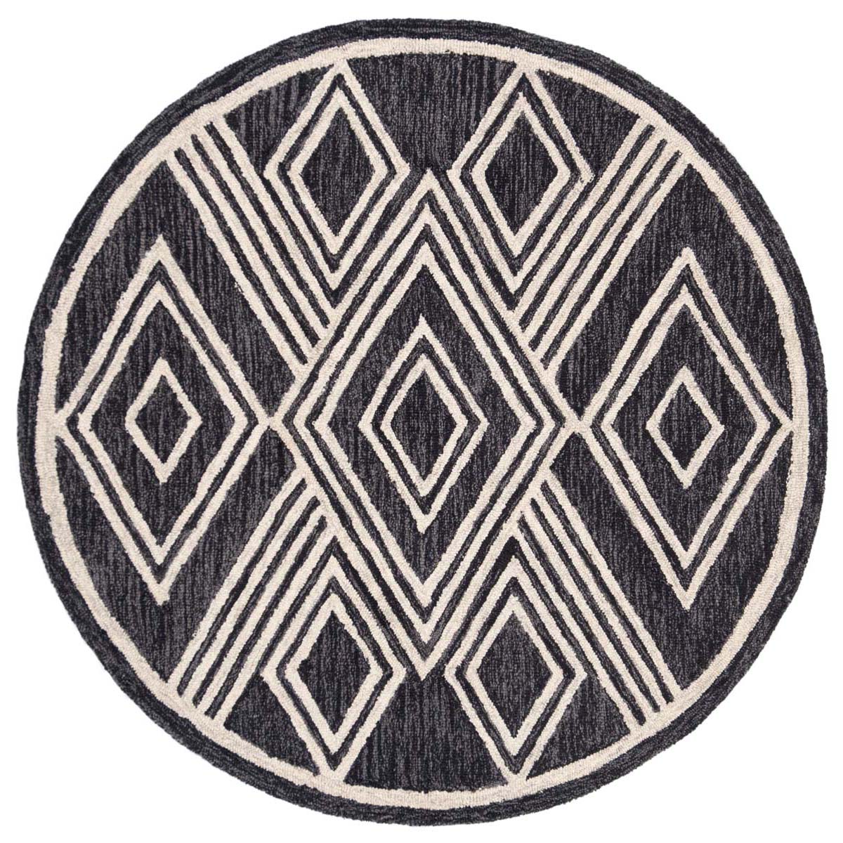 Safavieh Micro-Loop 156 Rug, MLP156 - Charcoal / Ivory