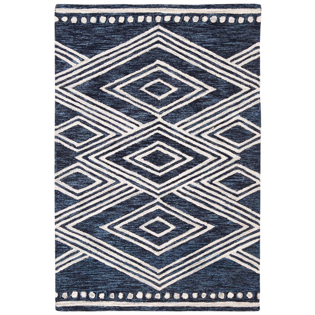 Safavieh Micro-Loop 156 Rug, MLP156 - Navy / Ivory