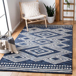 Safavieh Micro-Loop 156 Rug, MLP156 - Navy / Ivory