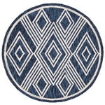 Safavieh Micro-Loop 156 Rug, MLP156 - Navy / Ivory