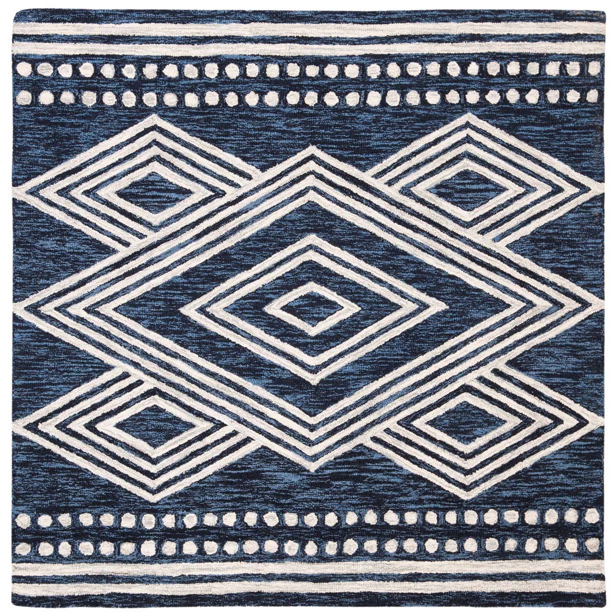 Safavieh Micro-Loop 156 Rug, MLP156 - Navy / Ivory