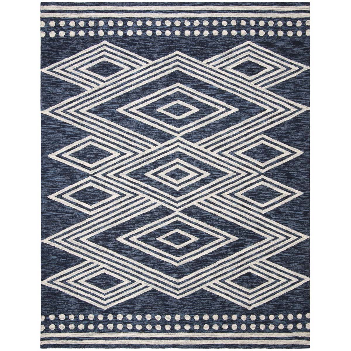 Safavieh Micro-Loop 156 Rug, MLP156 - Navy / Ivory