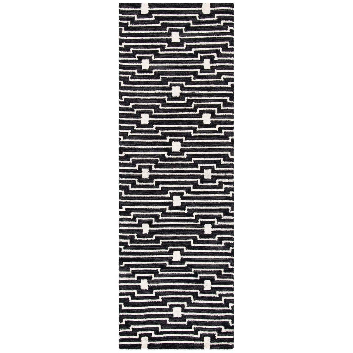 Safavieh Micro-Loop 166 Rug, MLP166 - Charcoal / Ivory