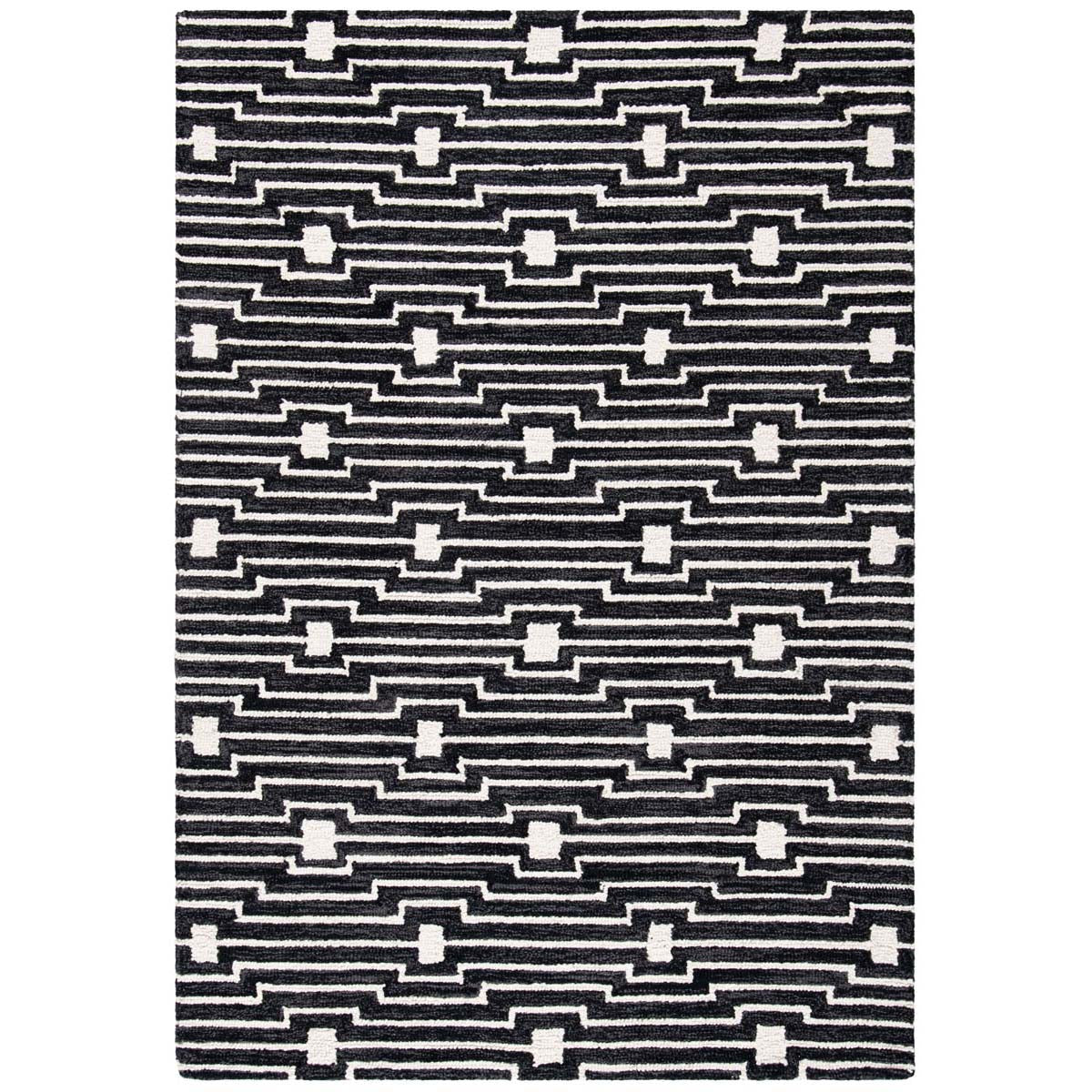 Safavieh Micro-Loop 166 Rug, MLP166 - Charcoal / Ivory