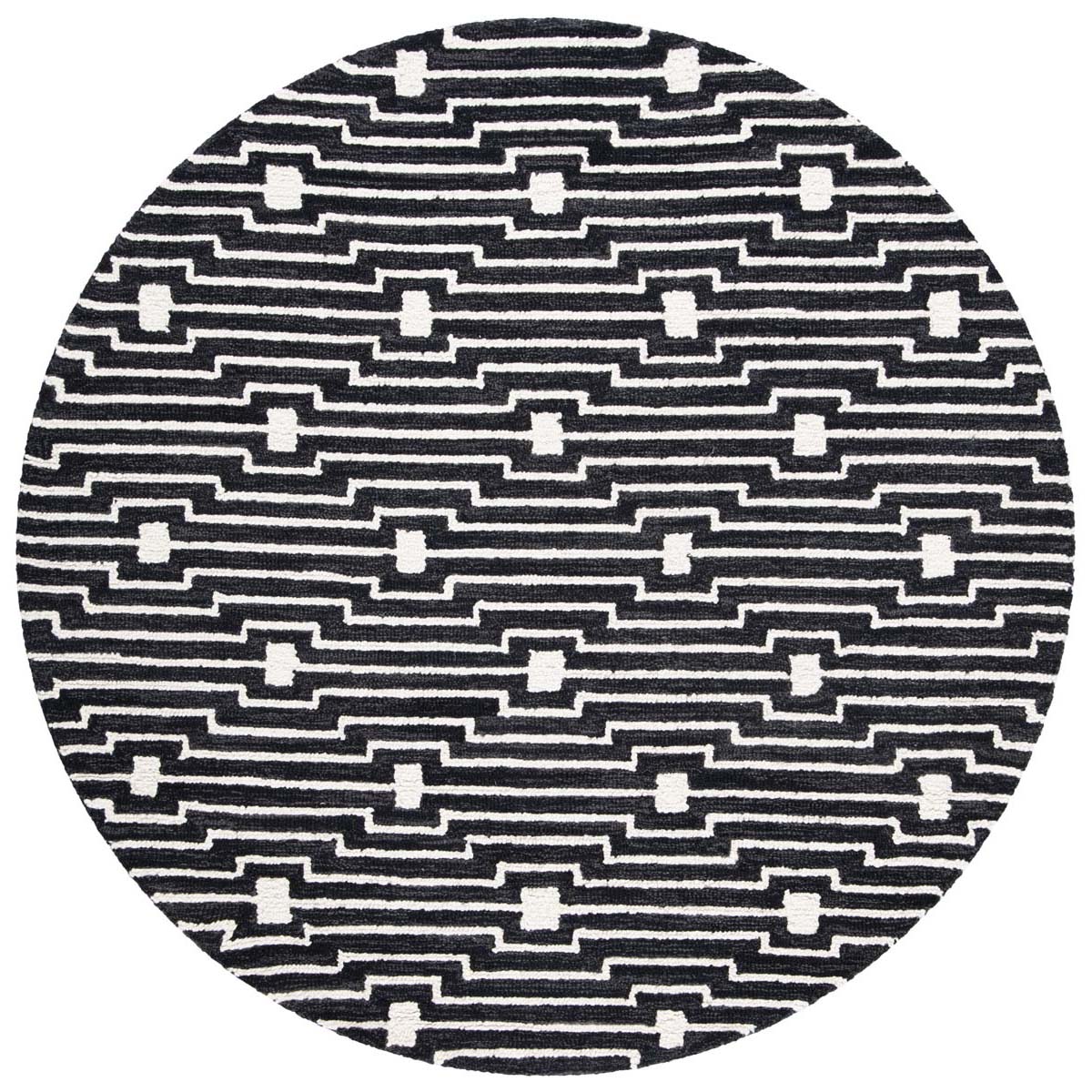 Safavieh Micro-Loop 166 Rug, MLP166 - Charcoal / Ivory