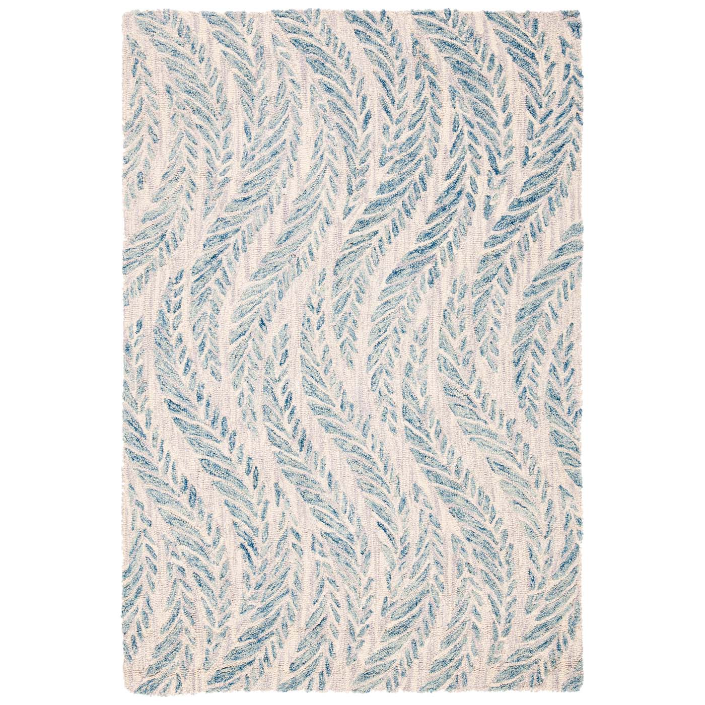 Safavieh Micro-Loop 170 Rug, MLP170 - Ivory / Blue