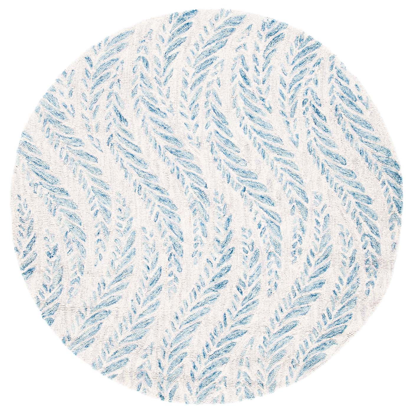 Safavieh Micro-Loop 170 Rug, MLP170 - Ivory / Blue