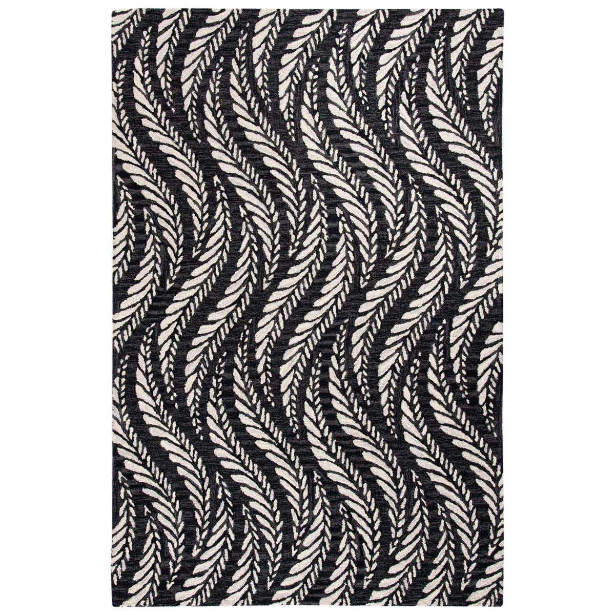 Safavieh Micro-Loop 170 Rug, MLP170 - Charcoal / Ivory