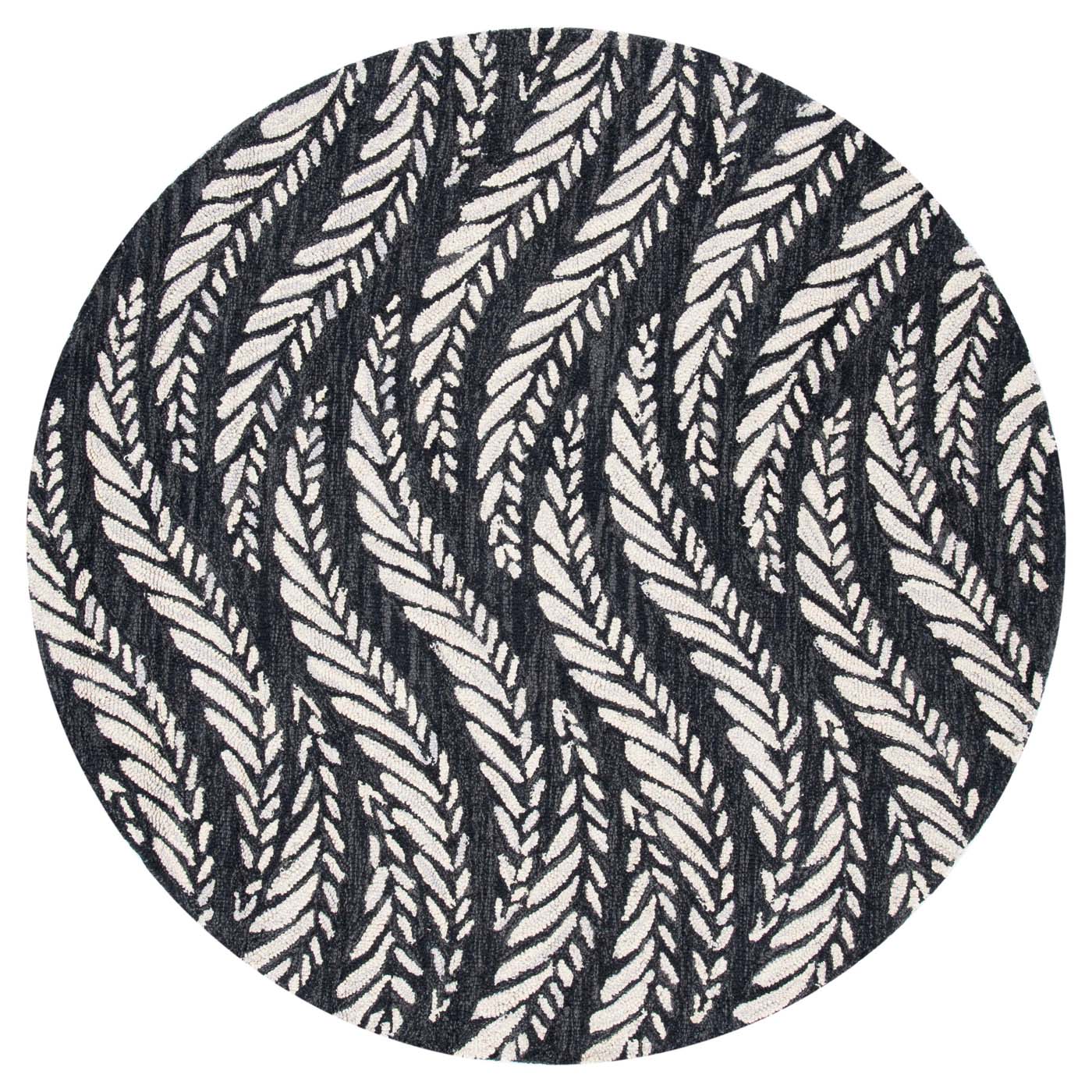 Safavieh Micro-Loop 170 Rug, MLP170 - Charcoal / Ivory