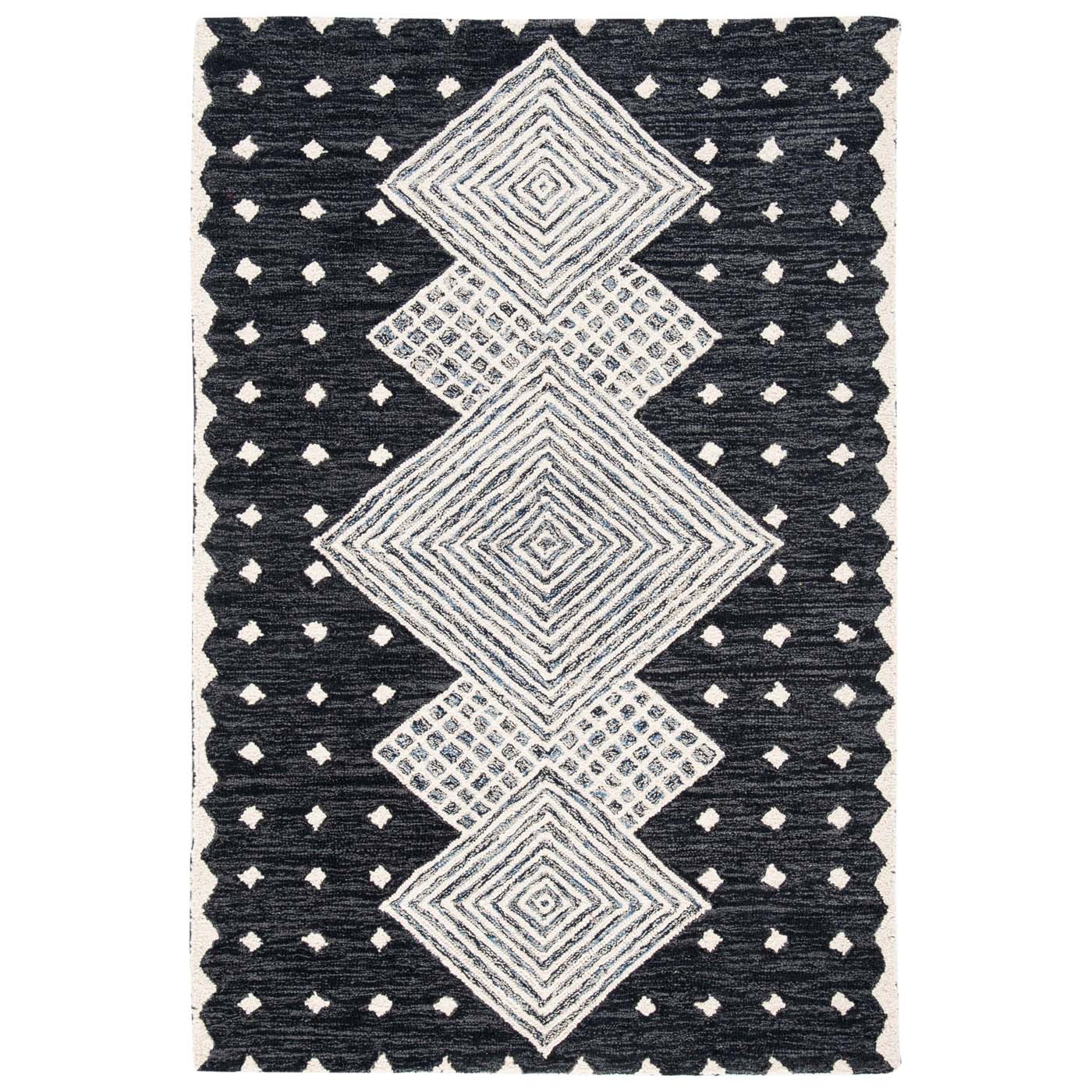 Safavieh Micro-Loop 171 Rug, MLP171 - Charcoal / Ivory