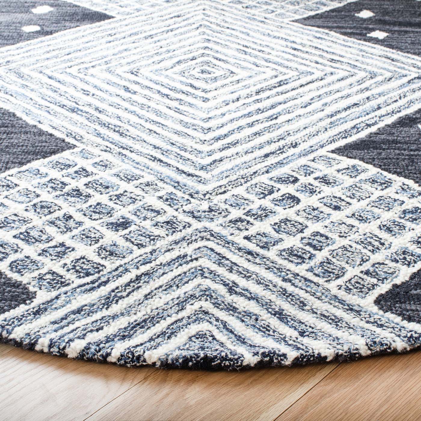 Safavieh Micro-Loop 171 Rug, MLP171 - Charcoal / Ivory