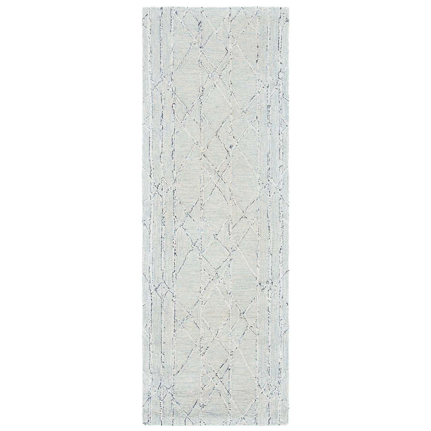 Safavieh Micro-Loop 172 Rug, MLP172 - Ivory / Light Blue